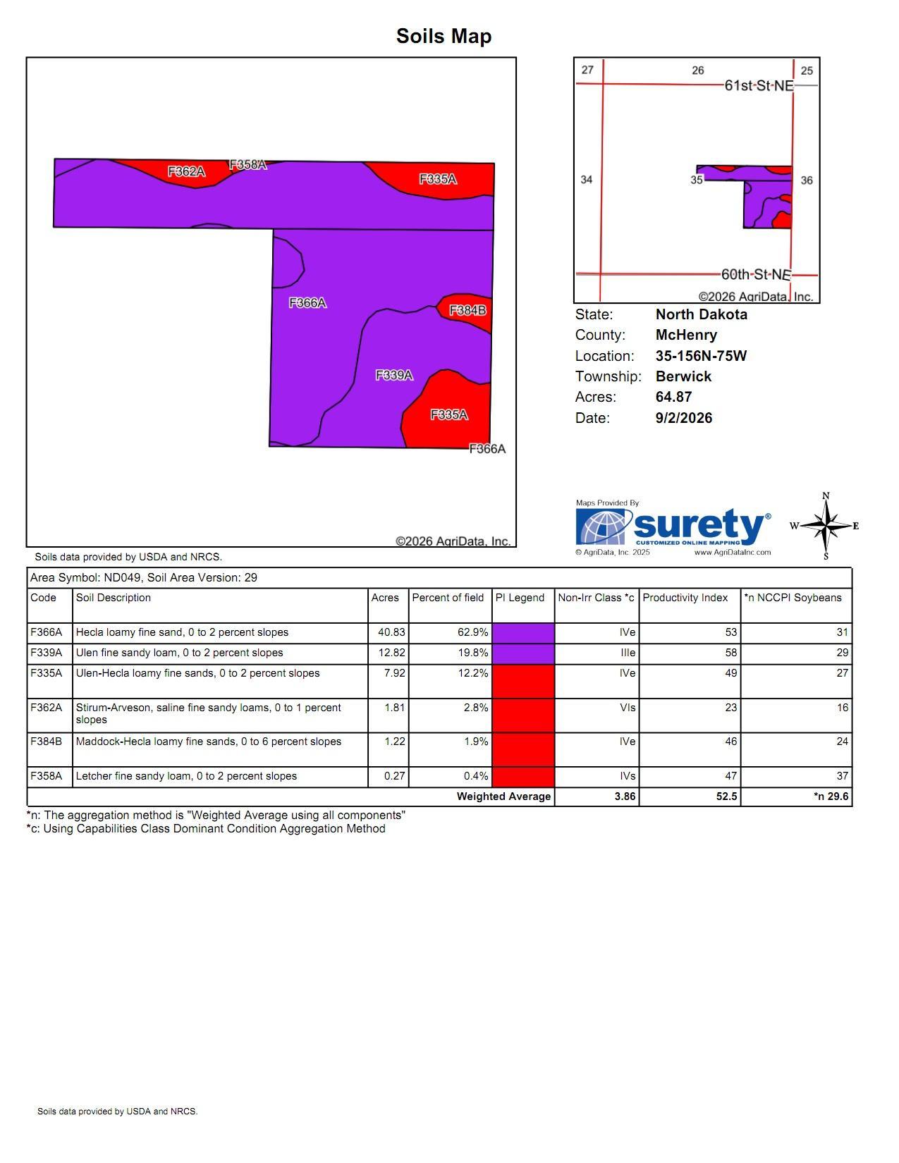 land for sale at TBD 15 Ave NE Lot 3 in Berwick, ND (photo 2 of 21)