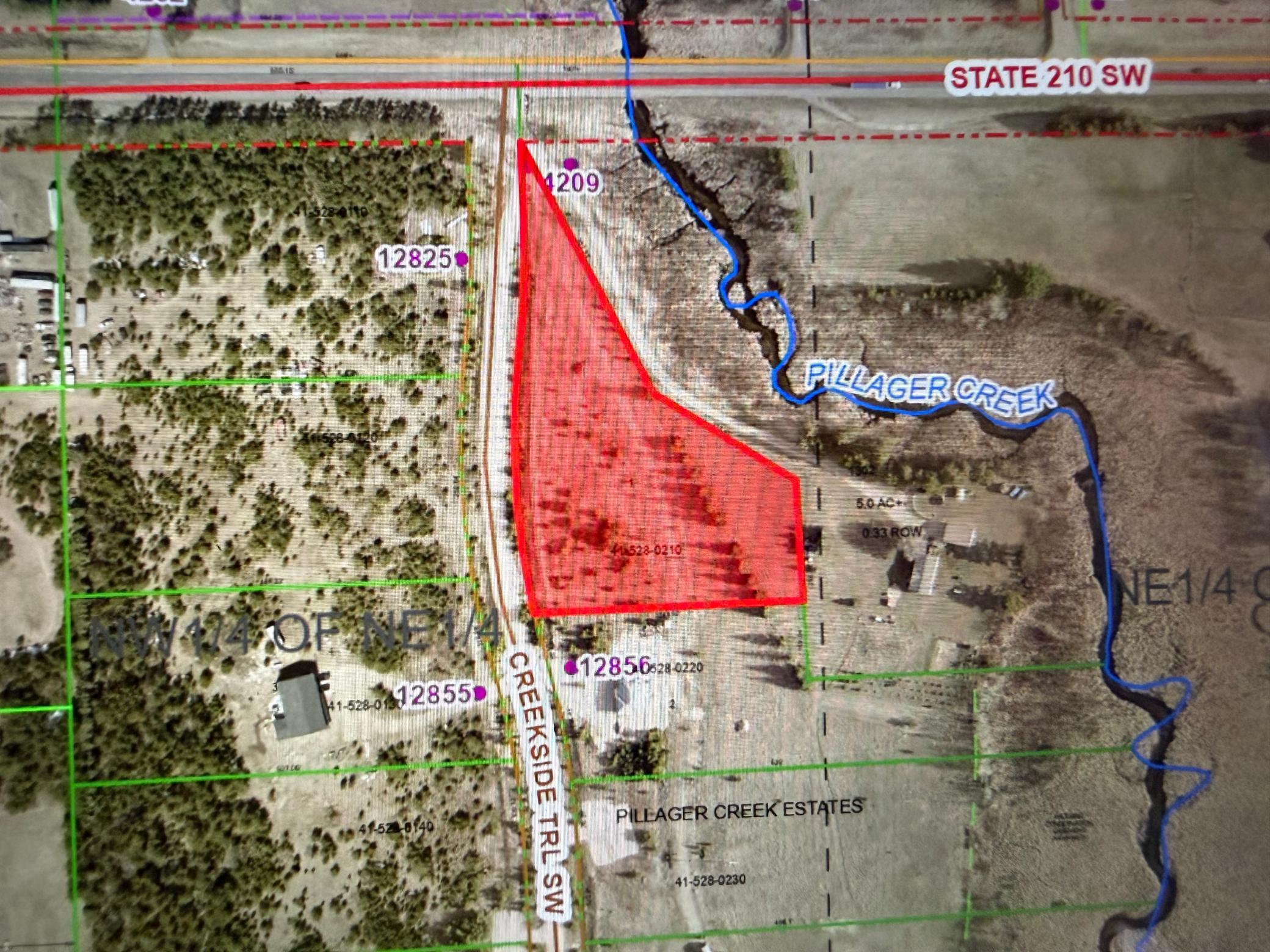 land for sale at TBD SW Creekside Trail in Pillager, MN