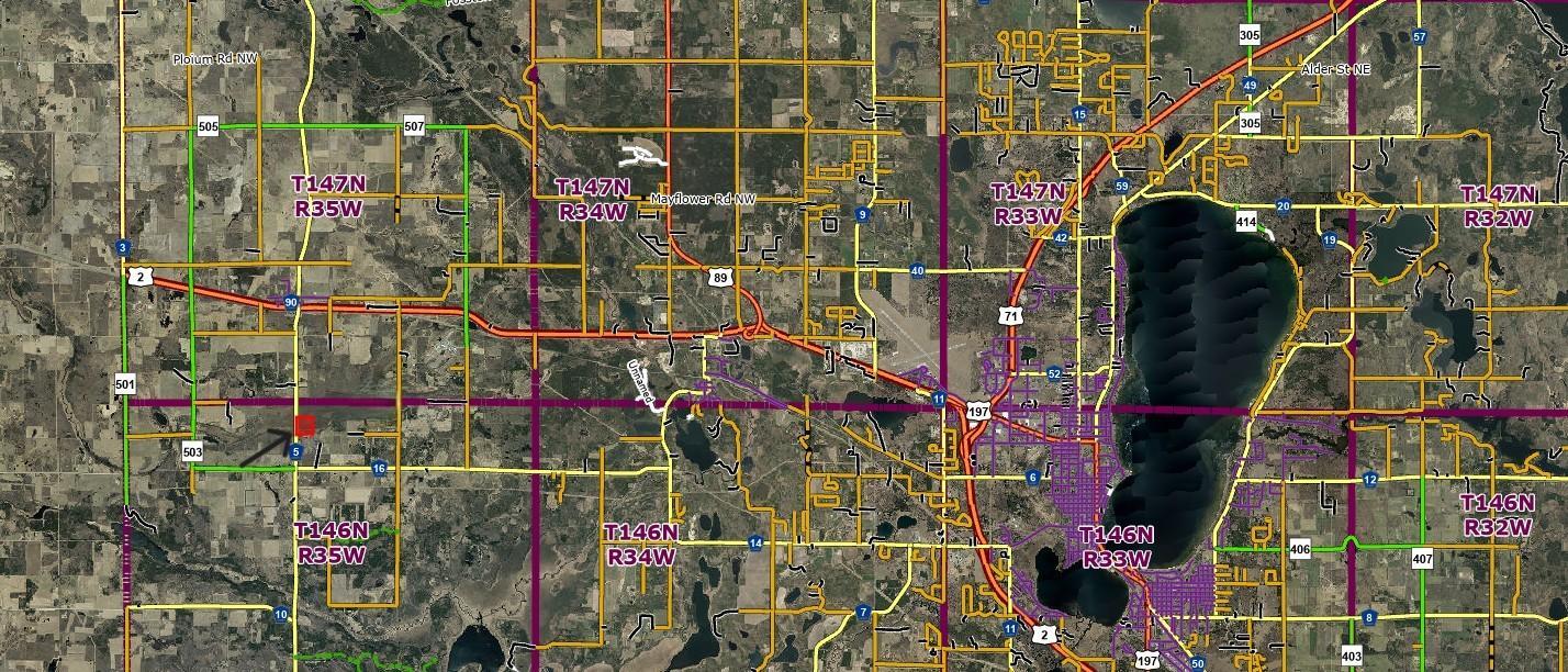 land for sale at 2230 Centerline Road NW in Solway, MN (photo 2 of 16)