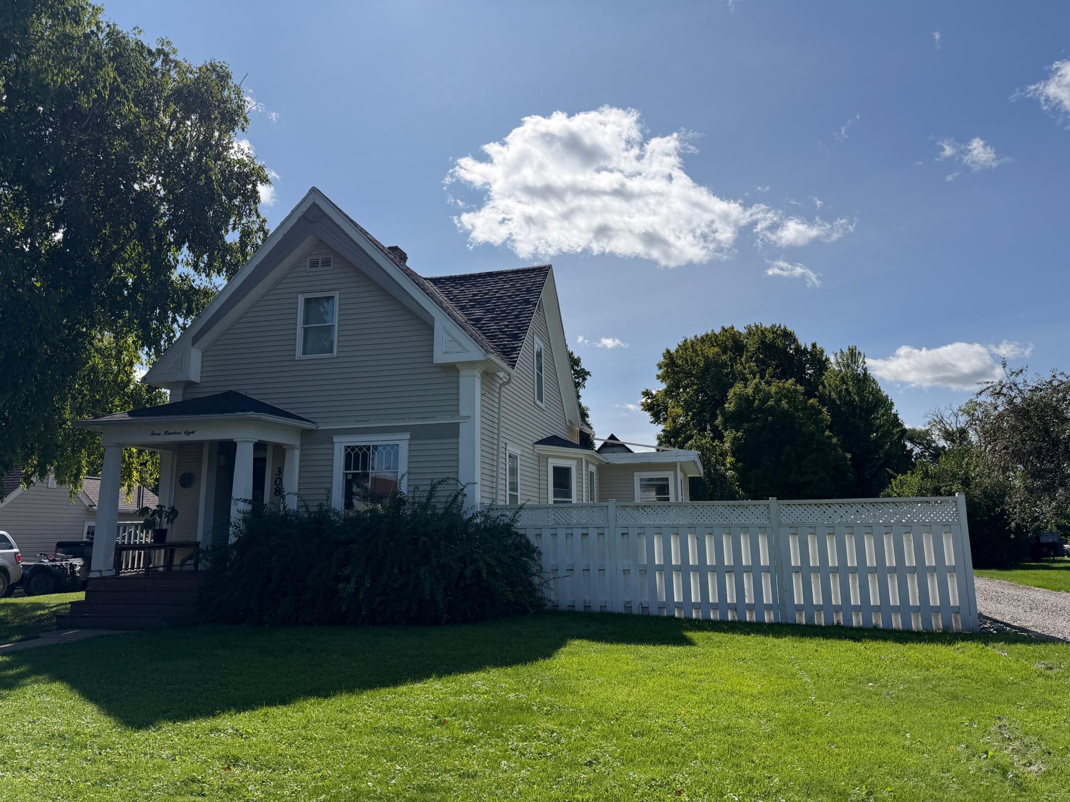 1909 single family home for sale at 308 Center Street E in Roseau, MN — 2 bed, 2 bath