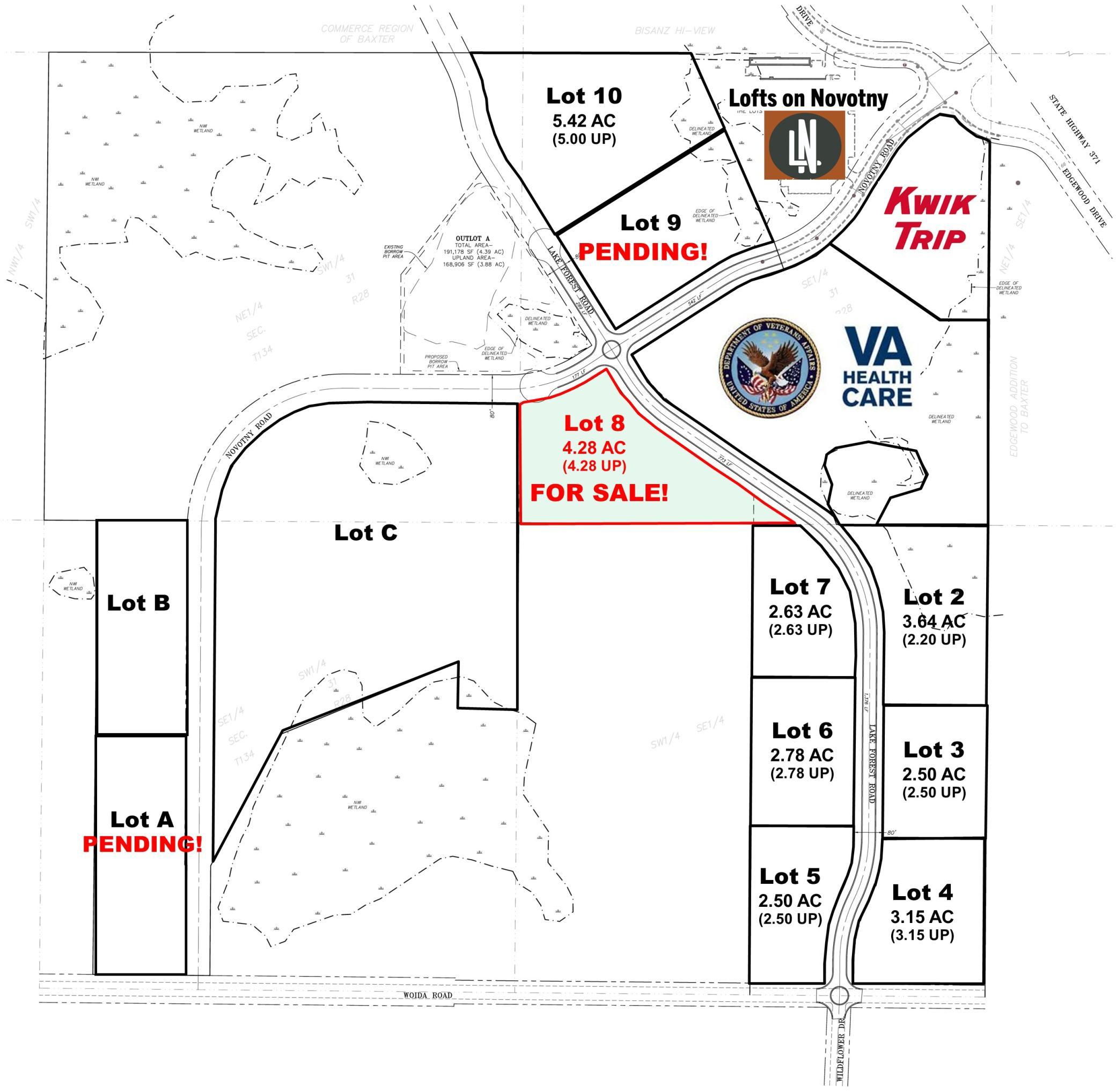 land for sale at Lot 8 Novotny Road in Baxter, MN (photo 3 of 5)