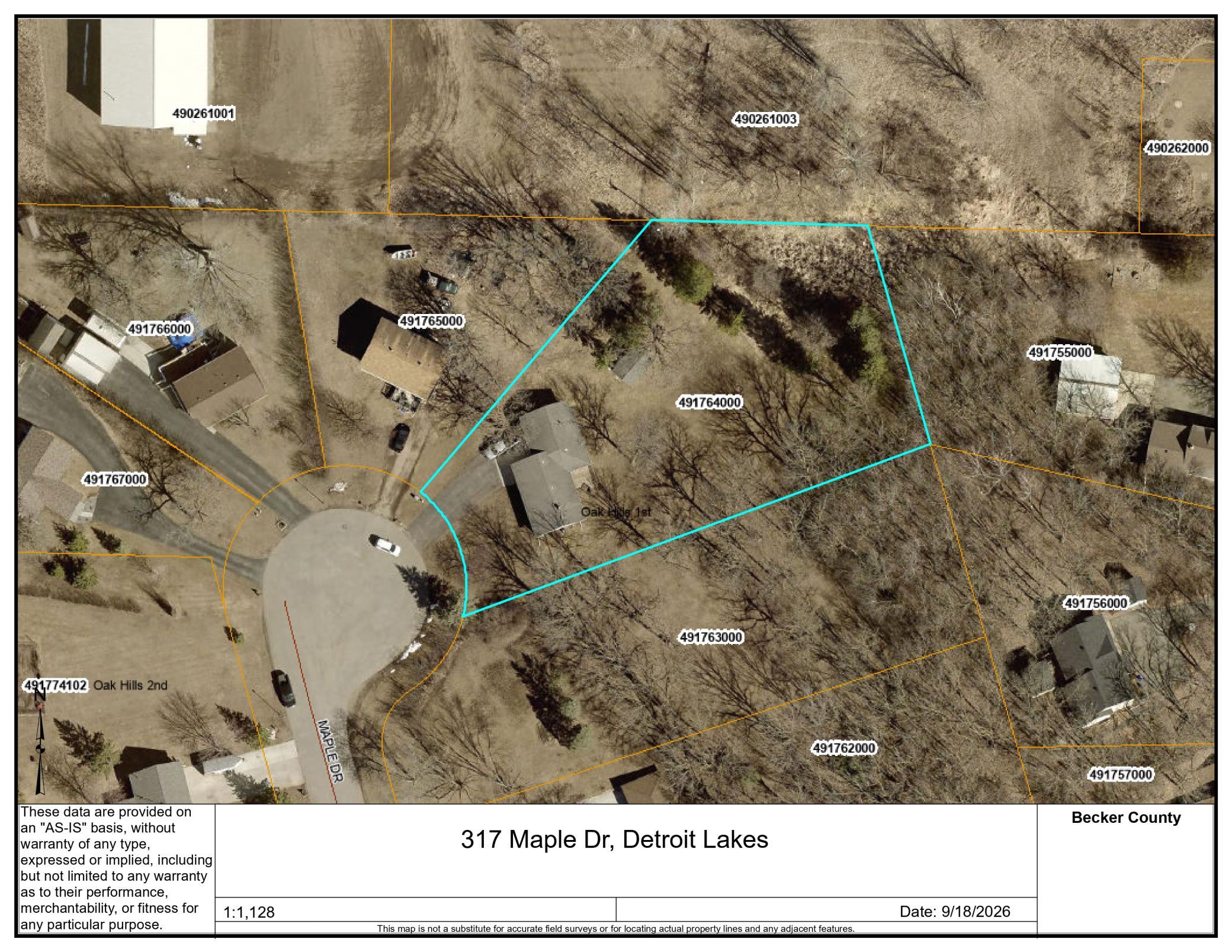 1978 single family home for sale at 317 Maple Drive in Detroit Lakes, MN — 3 bed, 1 bath (photo 55 of 55)