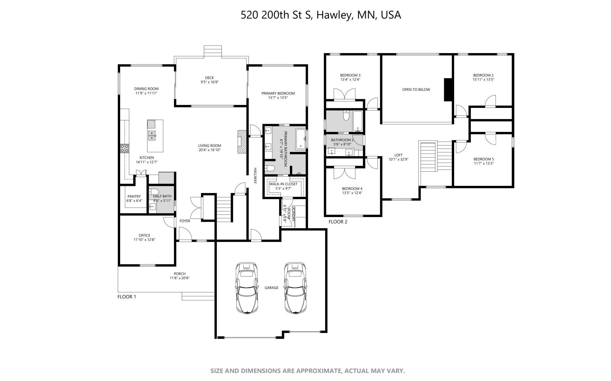2025 single family home for sale at 520 200th Street S in Hawley, MN — 5 bed, 3 bath (photo 75 of 76)