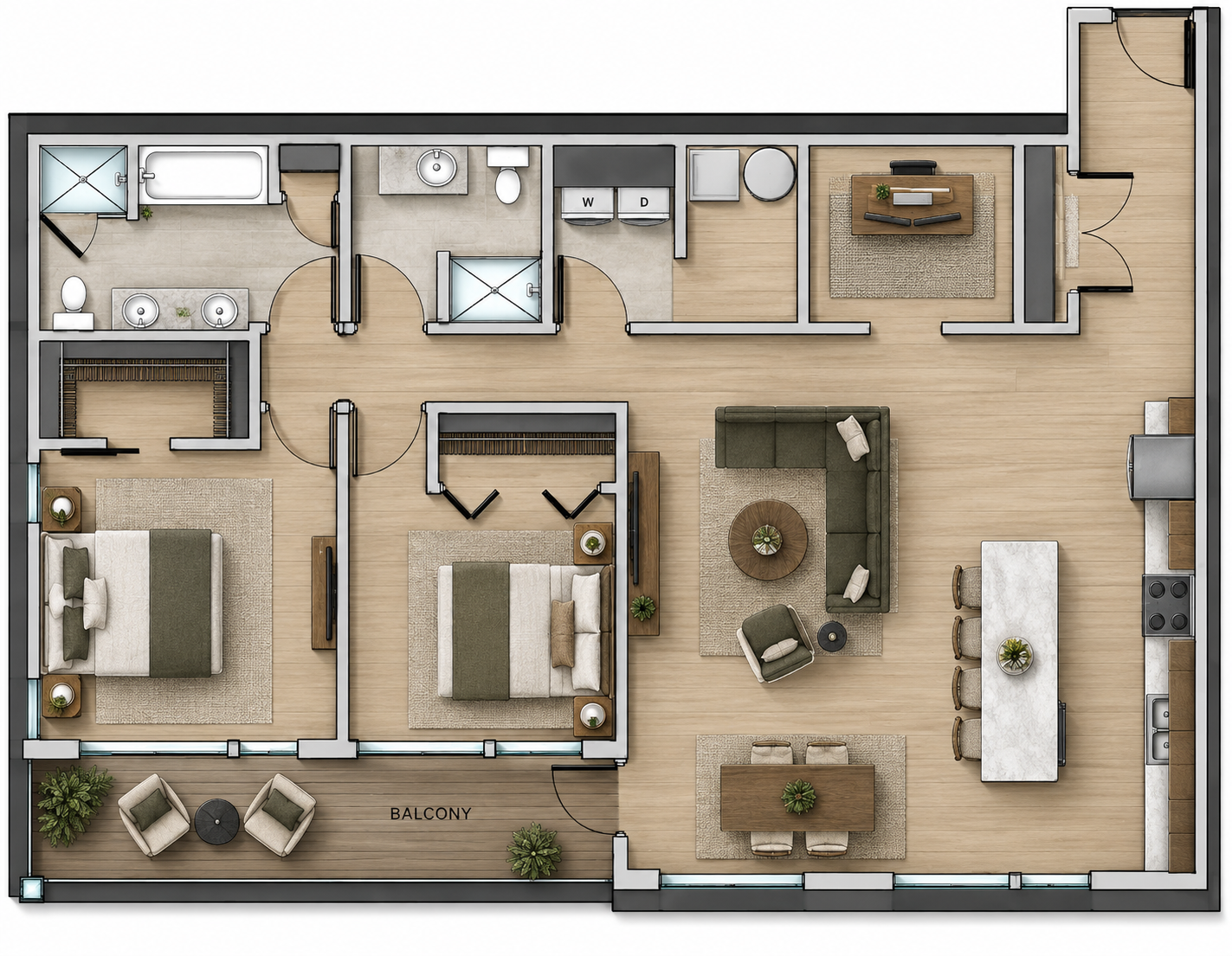 2024 condo for sale at 4470 24th Avenue S, Unit 605 in Fargo, ND — 2 bed, 2 bath (photo 22 of 26)