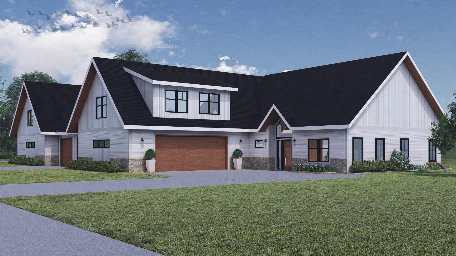 2027 twin home for sale at 115 Birdie Boulevard in Oxbow, ND — 3 bed, 4 bath