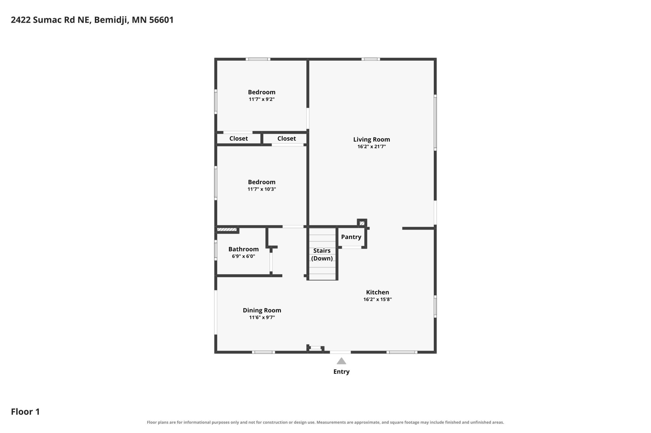 1959 single family home for sale at 2422 Sumac Road NE in Bemidji, MN — 2 bed, 1 bath (photo 64 of 72)