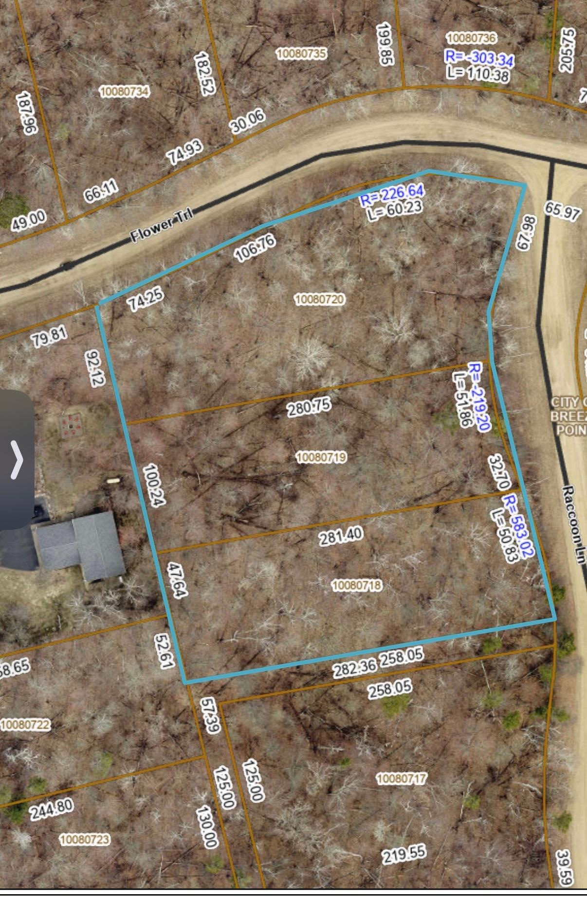 land for sale at TBD Raccoon and Flower Trail in Breezy Point, MN (photo 2 of 5)