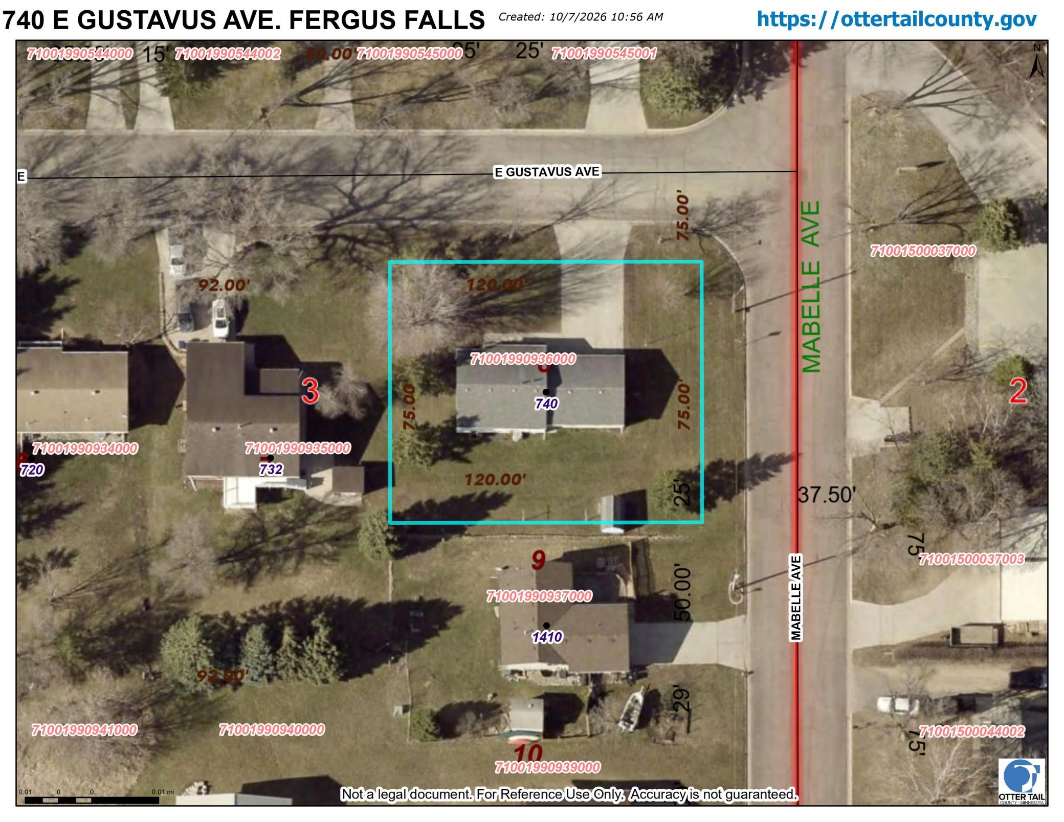1954 single family home for sale at 740 E Gustavus Avenue in Fergus Falls, MN — 3 bed, 2 bath (photo 50 of 50)